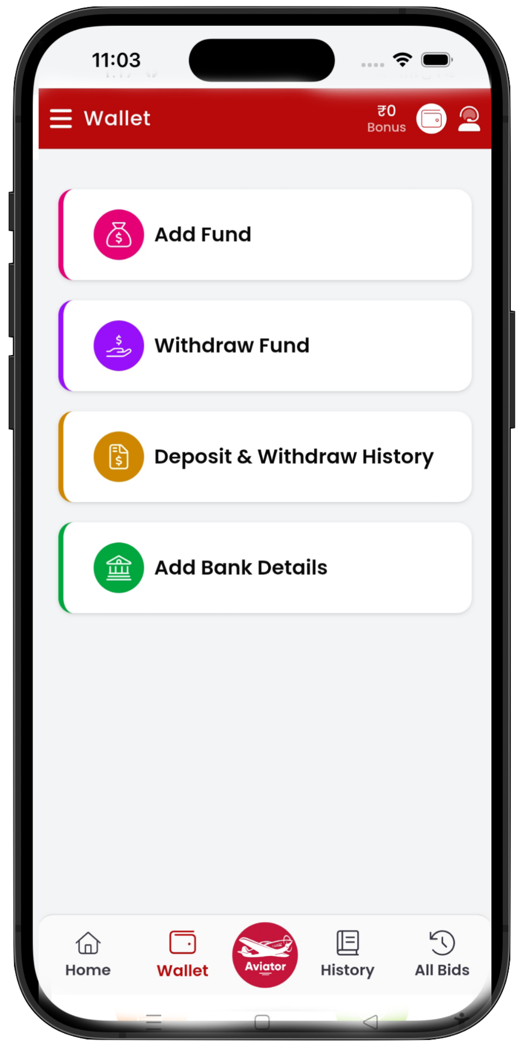 Shree Matka App Dashboard Screen